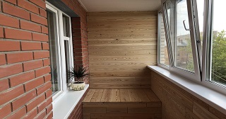 Отделка, остекление, утепление балконов в Каспийске от 207 руб. м/2.