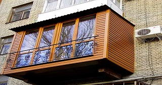 Внешняя отделка балкона Каспийск цена от 1034 руб. м/2.